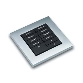 RAKO HS-MOD-SC Rako HS-MOD-SC Cover Plate Surround Kit for Modular Control Panel Module - Satin Chrome 2