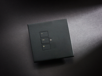 RAKO RP-EOS-30-MB Rako Cover Plate Kit - RP-EOS-30-MB - Matt Black for EOS Wireless Control Module - Single Gang 3-Button 2