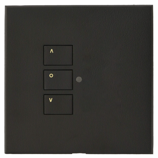 RAKO RP-EOS-30-MB Rako Cover Plate Kit - RP-EOS-30-MB - Matt Black for EOS Wireless Control Module - Single Gang 3-Button 4