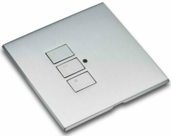 RAKO RP-EOS-30-SC Rako Cover Plate Kit-RP-EOS-30-SC - Satin Chrome - Single Gang 3-Button for Scene Control