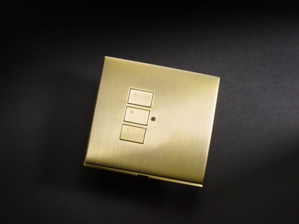 RAKO RP-EOS-31-AB Rako Cover Plate Kit - RP-EOS-31-AB - Single Gang 3-Button - Antique Brass 3