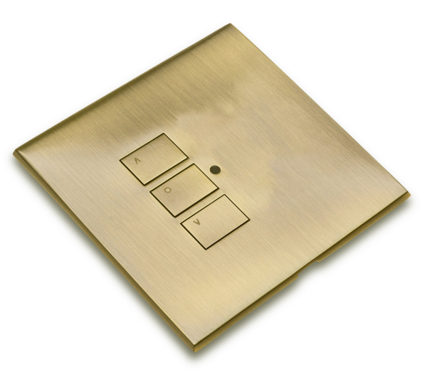 RAKO RP-EOS-31-AB Rako Cover Plate Kit - RP-EOS-31-AB - Single Gang 3-Button - Antique Brass 1