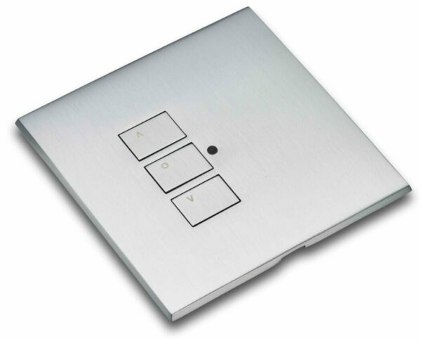 RAKO RP-EOS-31-SC Rako Cover Plate Kit - RP-EOS-31-SC - Single Gang 3-Button - Satin Chrome