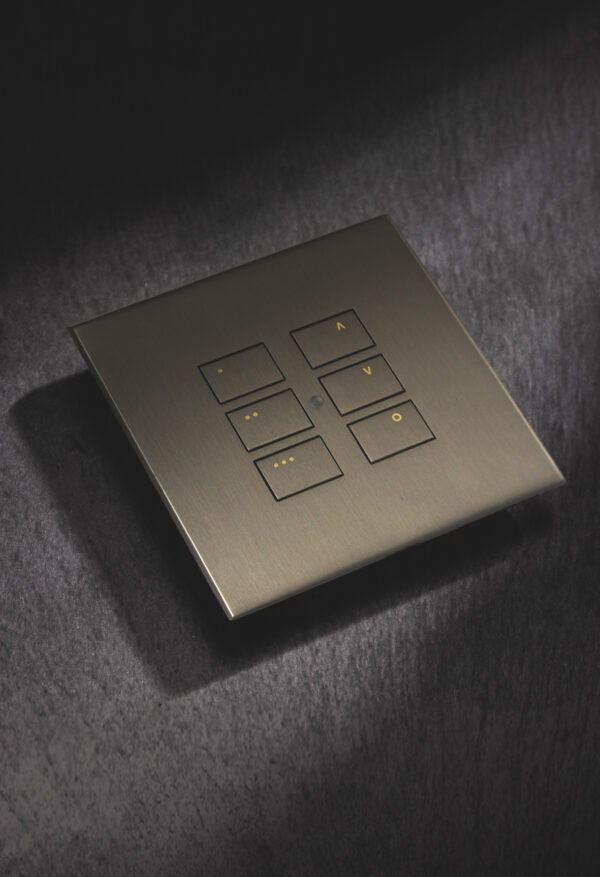RAKO RP-EOS-60-BM Rako Cover Plate Kit - RP-EOS-60-BM - Matt Bronze for EOS Wireless Control Module - Single Gang 6-Button 2