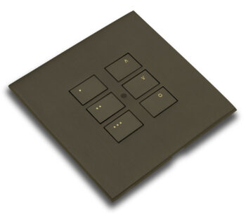 RAKO RP-EOS-60-BM Rako Cover Plate Kit - RP-EOS-60-BM - Matt Bronze for EOS Wireless Control Module - Single Gang 6-Button 1