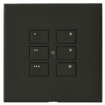 RAKO RP-EOS-60-MB Rako Cover Plate Kit - RP-EOS-60-MB - Single Gang 6-Button - Matt Black 2