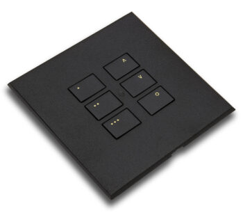 RAKO RP-EOS-60-MB Rako Cover Plate Kit - RP-EOS-60-MB - Single Gang 6-Button - Matt Black 1