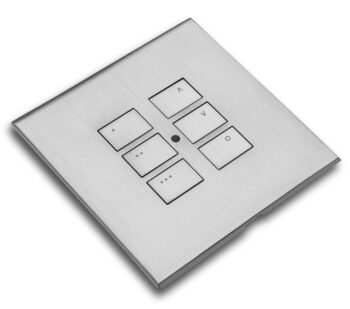 RAKO RP-EOS-60-SC Rako Cover Plate Kit - RP-EOS-60-SC - Satin Chrome for EOS Wireless Control Module - 6-Button 1