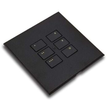 RAKO RP-EOS-6061-MB Rako Cover Plate Kit - RP-EOS-6061-MB - Matt Black - 12-Button for EOS Wireless Control Module