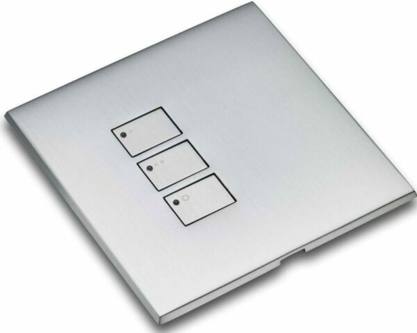 RAKO WP-EOS-30-SC Rako Cover Plate Kit for EOS Wired Control Modules - Single Gang 3-Button - Scenes 1