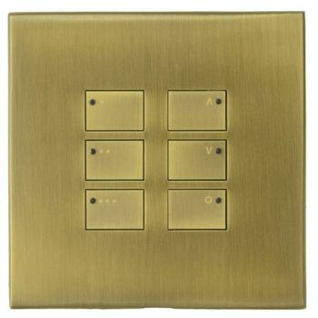 Off and Master Raise and Lower - Antique Brass 1