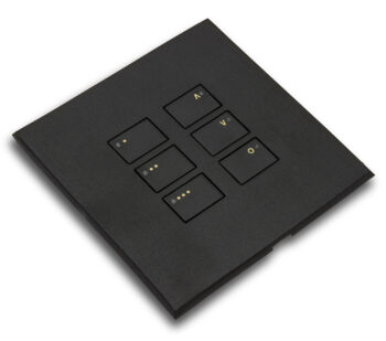 RAKO WP-EOS-6-MB Rako Cover Plate Kit for EOS Wired Control Modules - Single Gang 6-Button - 3 Scenes