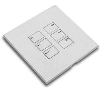 RAKO WP-EOS-6-WH Rako Cover Plate Kit for EOS Wired Control Modules -  Single Gang 6-Button - 3 Scenes