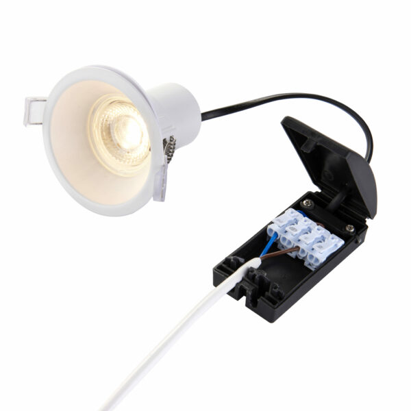 Saxby 101342 Saxby ShieldECO CCT Anti-Glare White IP65 5W 5