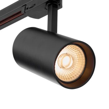 Saxby 101636 ColtLED Track Head, 34W LED, 3000K Warm White, 3900 Lumens, 36° Beam Angle, Fully Adjustable (350° Rotation, 90° Tilt), Matt Black Finish.