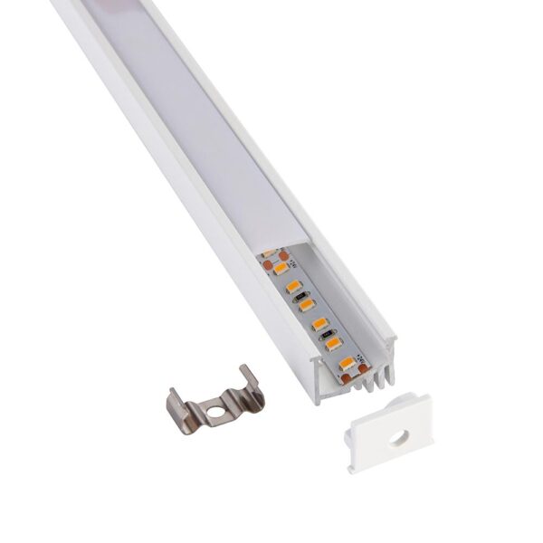 Saxby 102666 Saxby Rigel Recessed Wall Washer Aluminium Profile/Extrusion - 2m White 8