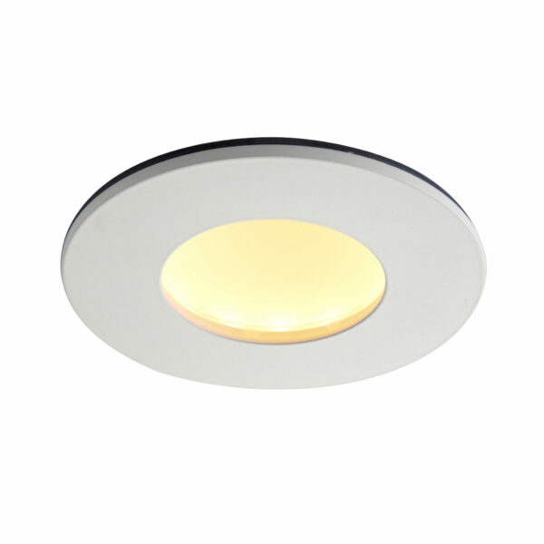 Saxby 102669 Saxby OrbitalPRO 4CCT Matt White IP65 9W 3