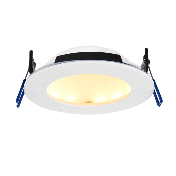Saxby 102671 Saxby OrbitalPRO 4CCT Matt White IP65 12W 1