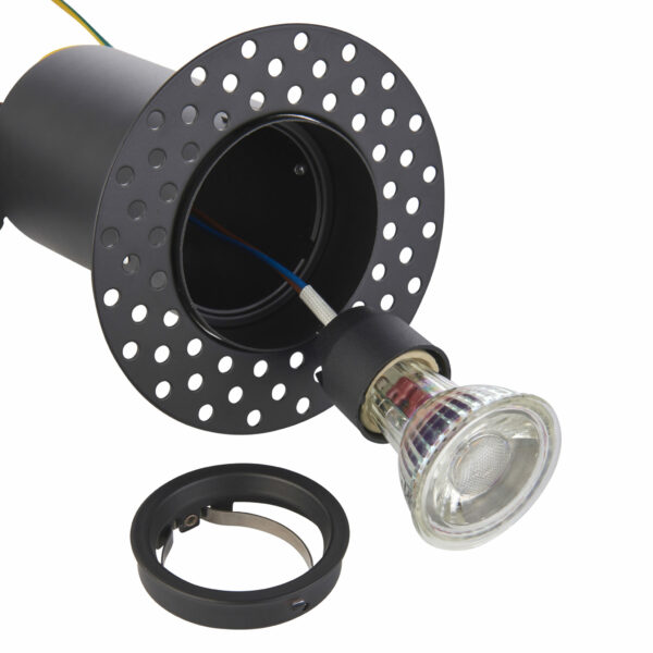 Saxby 103028 Saxby Ravel Trimless FR GU10 Downlight  - Matt Black 4