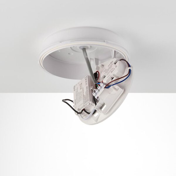 Saxby 103935 Saxby HeroPRO Mini CCT Tri Wattage Bulkhead Emergency - 12W 3000K/4000K/6000K 4