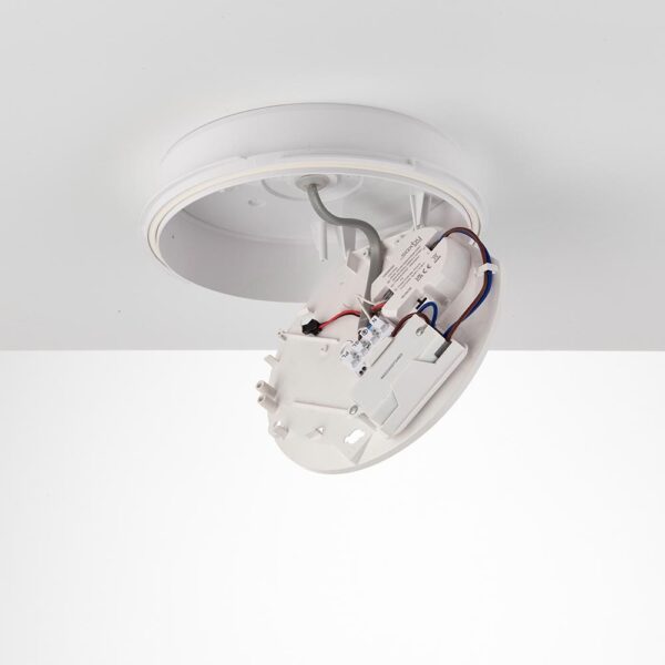 Saxby 103936 Saxby HeroPRO Mini CCT Tri Wattage Bulkhead Microwave - 12W 3000K/4000K/6000K 4