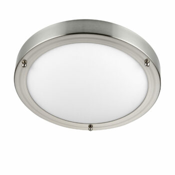 Saxby 12421 Saxby Portico Satin Nickel IP44 40W 2