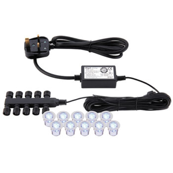 Saxby 13890 Saxby Lighting Ikon Round 30mm Kit IP67 0.45W Blue 1