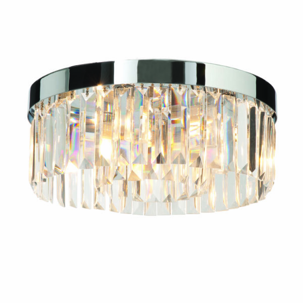 Saxby 35612 Saxby Crystal 5lt Flush IP44 18W 1