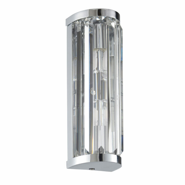 Saxby 39629 Saxby Crystal 2lt wall IP44 18W 2