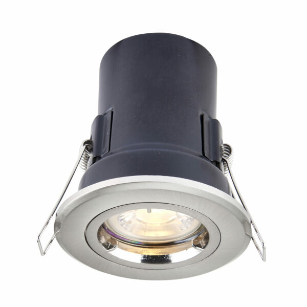 Saxby 50673 Saxby ShieldPLUS Fixed GU10 Satin Nickel 2