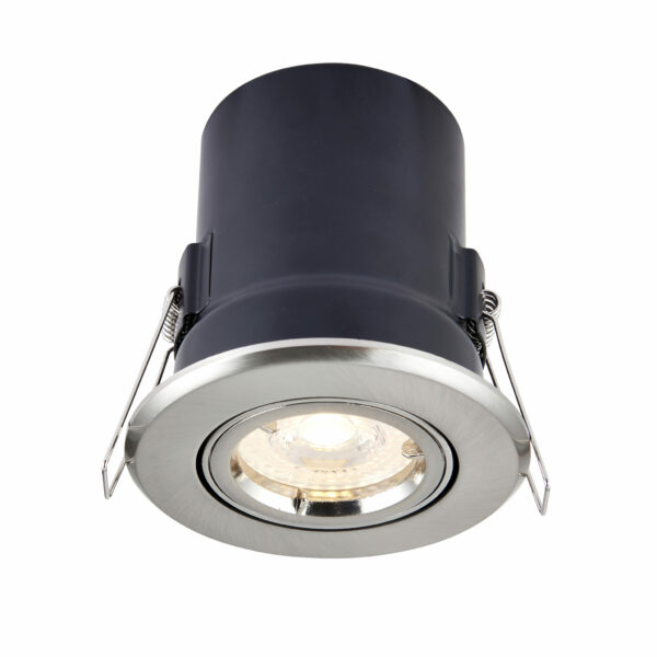 Saxby 50681 Saxby ShieldPLUS Tilt GU10 Satin Nickel 4