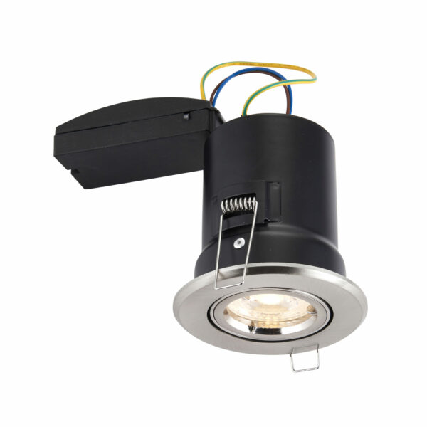 Saxby 50681 Saxby ShieldPLUS Tilt GU10 Satin Nickel 6