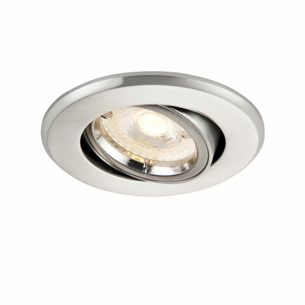 Saxby 50681 Saxby ShieldPLUS Tilt GU10 Satin Nickel 8