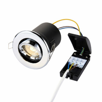 Saxby 50682 Saxby ShieldPLUS Tilt GU10 Chrome 1