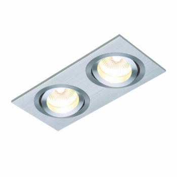Saxby 52404 Saxby Tetra Twin Silver GU10