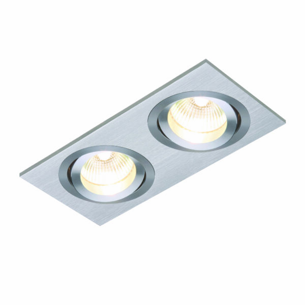 Saxby 52404 Saxby Tetra Twin Silver GU10