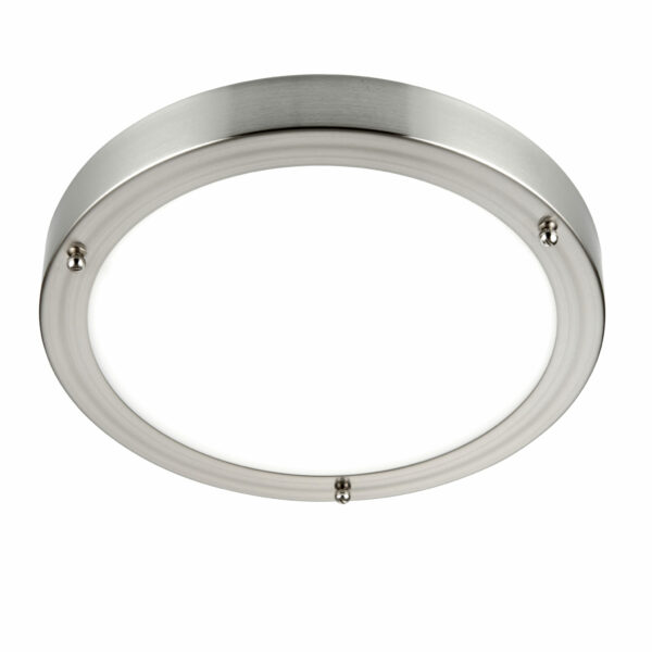 Saxby 54675 Saxby Portico LED Satin Nickel IP44 9W 1