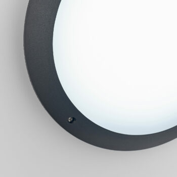 Saxby 55689 Saxby Seran Plain IP65 12W - Matt Black Textured & Opal Pc 2
