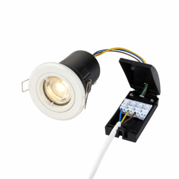 Saxby 61059 Saxby ShieldPLUS Fixed GU10 Matt White 1