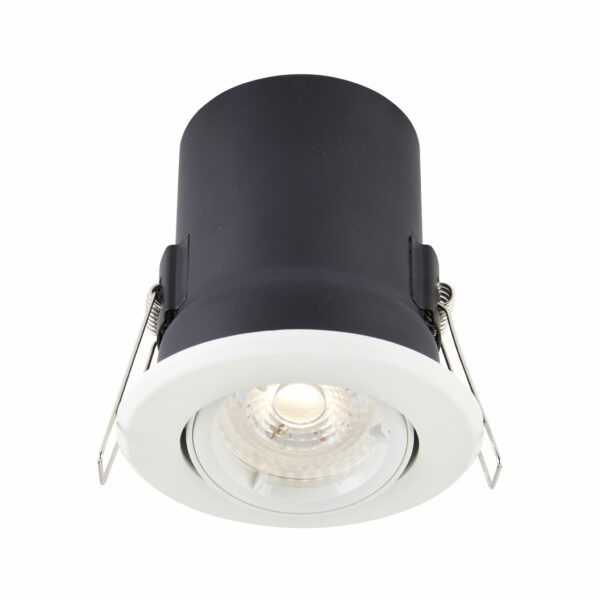 Saxby 61060 Saxby ShieldPLUS Tilt GU10 Matt White 2