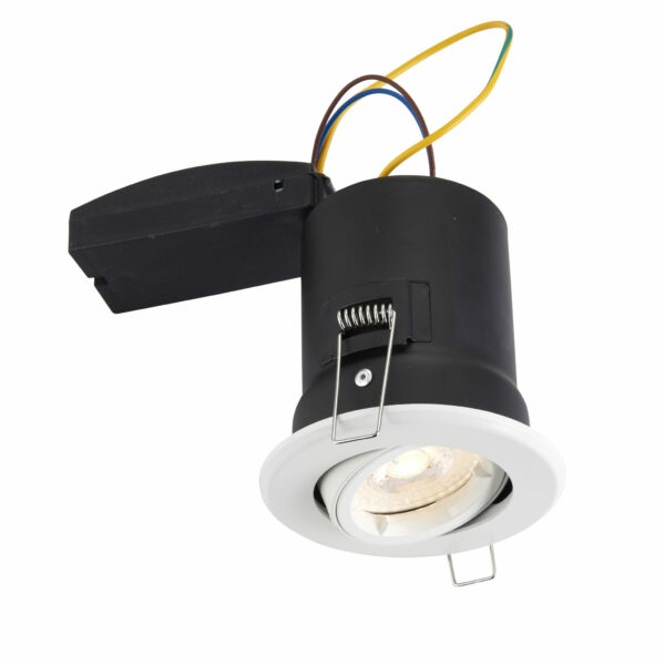 Saxby 61060 Saxby ShieldPLUS Tilt GU10 Matt White 4