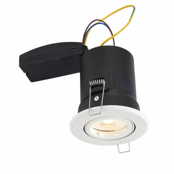 Saxby 61060 Saxby ShieldPLUS Tilt GU10 Matt White 5