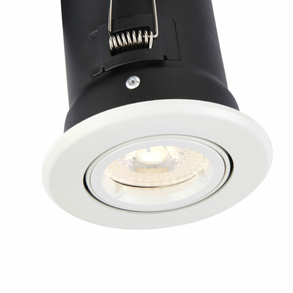 Saxby 61060 Saxby ShieldPLUS Tilt GU10 Matt White 8