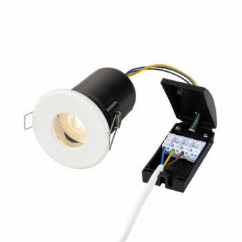 Saxby 61061 Saxby ShieldPLUS IP65 GU10 Matt White 1