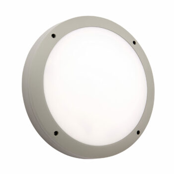 Saxby 61647 Saxby Luik Plain Casing IP65 18W - Textured Grey Paint & Opal Pc 1