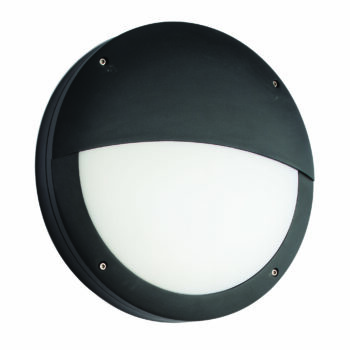 Saxby 61648 Saxby Luik Eyelid Casing IP65 18W - Textured Black Paint & Opal Pc 2