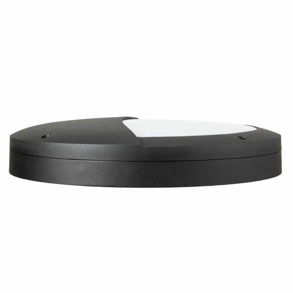 Saxby 61648 Saxby Luik Eyelid Casing IP65 18W - Textured Black Paint & Opal Pc 3