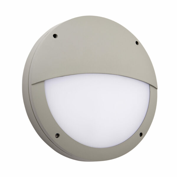 Saxby 61649 Saxby Luik Eyelid Casing IP65 18W - Textured Grey Paint & Opal Pc 2