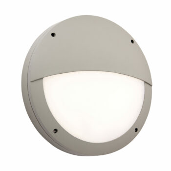 Saxby 61649 Saxby Luik Eyelid Casing IP65 18W - Textured Grey Paint & Opal Pc 1