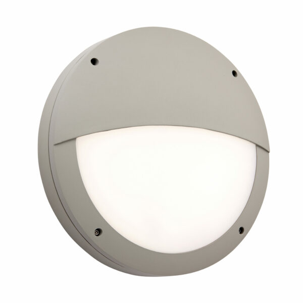 Saxby 61649 Saxby Luik Eyelid Casing IP65 18W - Textured Grey Paint & Opal Pc 1